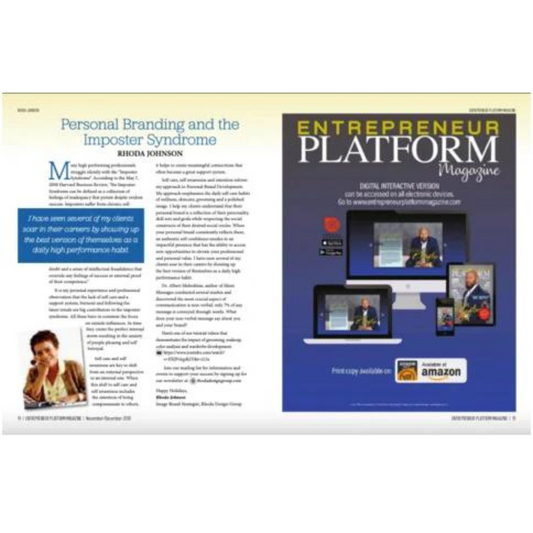 "Personal Branding and the Imposter Syndrome" Entrepreneur Platform Magazine article