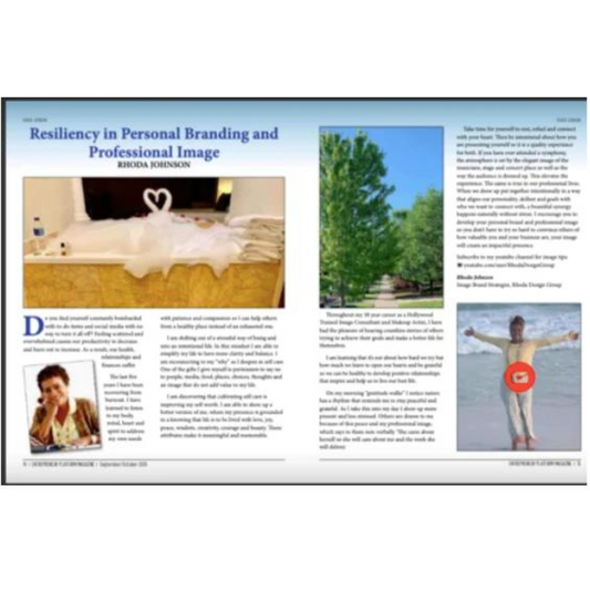 Entrepreneur Platform Magazine September/October Article "Resiliency in Personal Branding and Professional Image"