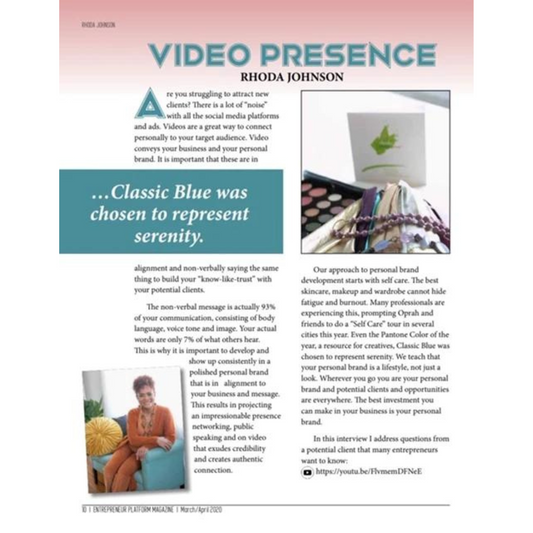 "Video Presence" Entrepreneur Platfom Article
