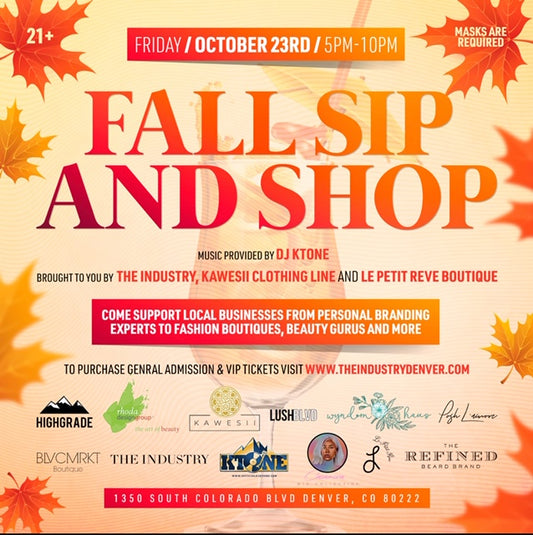 Fall Sip and Shop Pop-up Event